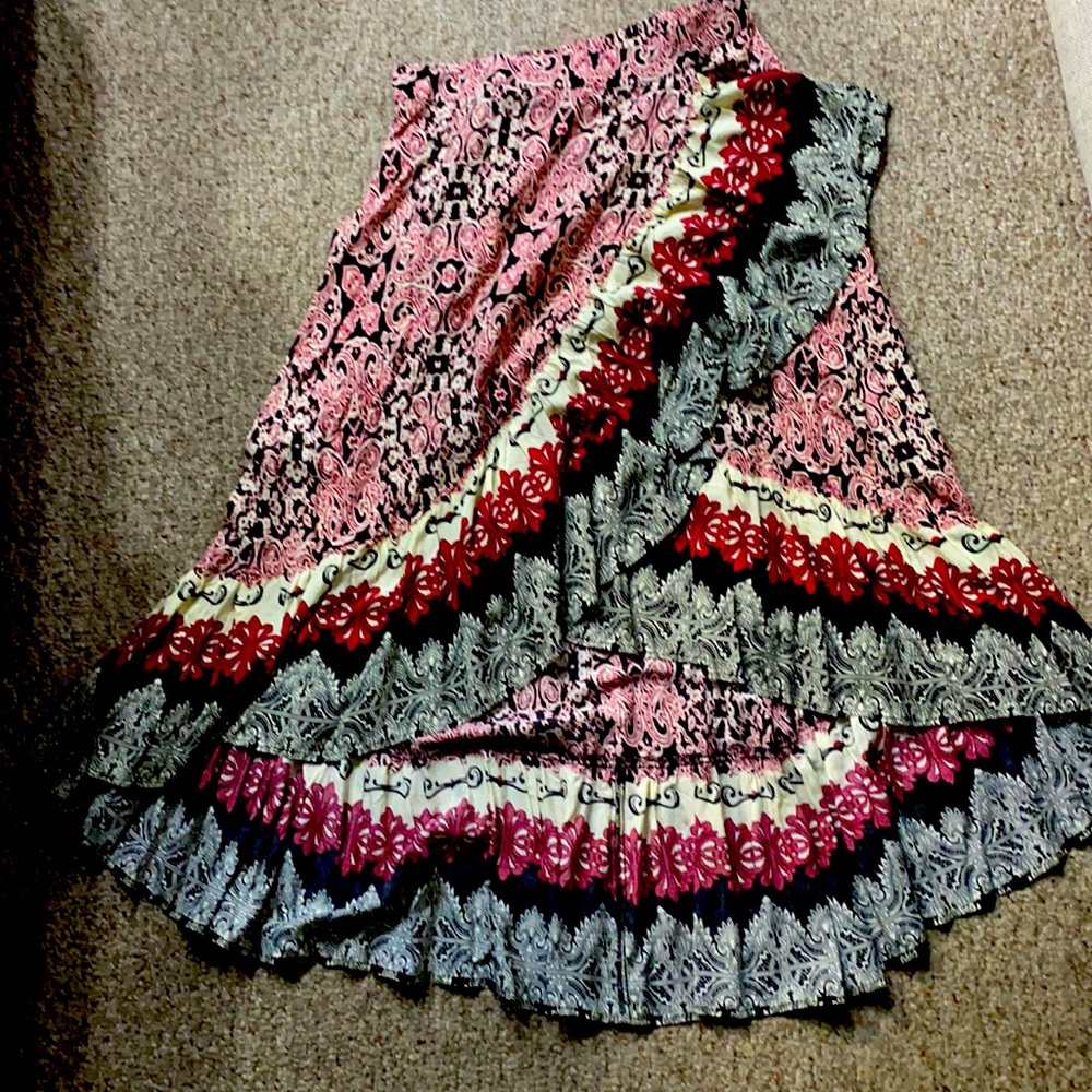 Beautiful Indian style High-Low skirt